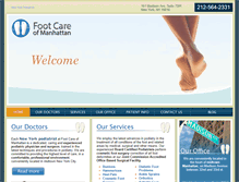 Tablet Screenshot of footcareofmanhattan.com